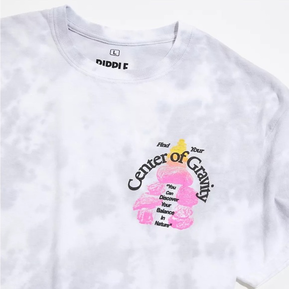 NWOT Urban Outfitters Center of Gravity Tie-Dye Graphic Tee - Picture 4 of 6